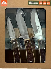 Ozark Trail 6 Piece Knife Combo Set With Sheaths Stainless Steel Outdoor Trail