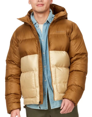 MARMOT Guides Down Mens L Hooded Parka/Jacket/Coat Hazel MARMOT Guides Down Mens L Hooded Parka/Jacket/Coat Hazel