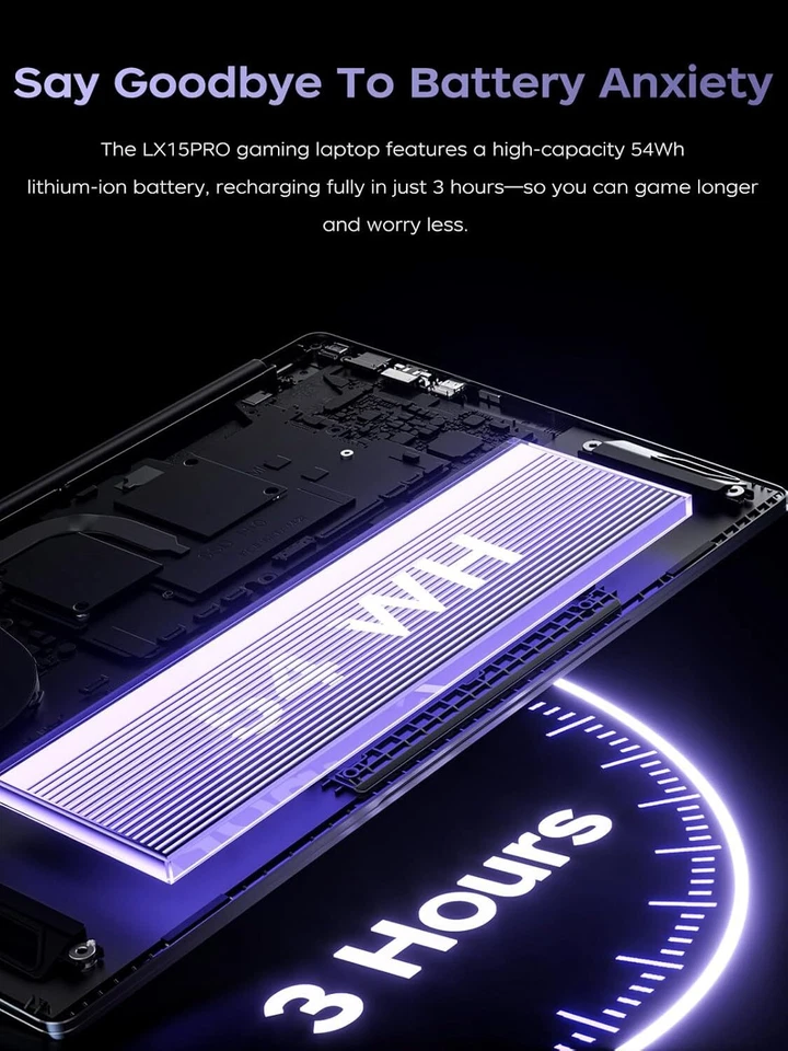ACEMAGIC LX15 PRO 15.6" Gaming FHD Laptop AMD Ryzen 7 5825U 16GB 512GB SSD WIFI6 - Image 4 of 4