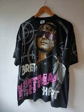 Vintage WWE WWF Bret Hitman Hart  T-Shirt All Over Print AOP 1995 Free Size XL