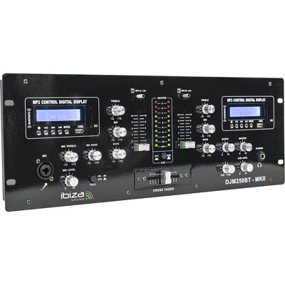 IBIZA DJM250BT-MKII 2-KANAL DJ MISCHPULT USB SD BLUETOOTH EVENT BÜHNE MUSIK