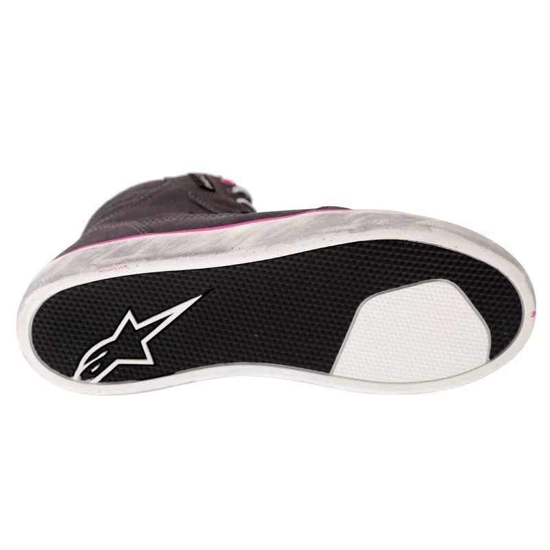 Alpinestars J-6 Waterproof Motorcycle Womens Shoes Grey Fuchsia, photo 6 of 7