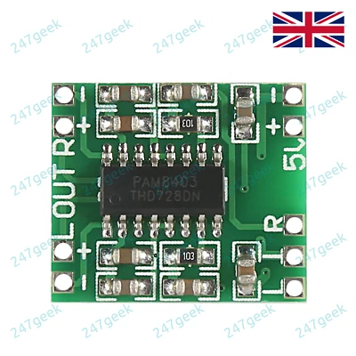 ARDUINO 🇬🇧 3W Stereo Class D PAM8403 mini amplifier module tiny small board - UK STOCK