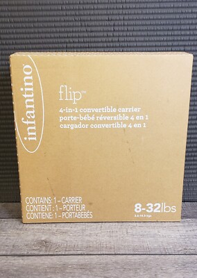 Infantino Flip Advanced 4-in-1 Convertible Carrier Newborn Baby Grey