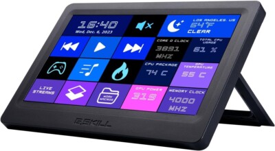 G.Skill WigiDash PC Command Panel - 7 inch Touch Display, Up to 20 (5x4)