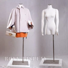 Female Mannequin Manequin Manikin with Flexible Arms Dress Form #F01Sarm+BS-05