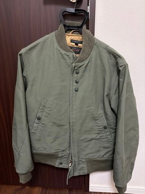 BEAMS ENGINEERED GARMENTS MA-1 Jacket Olive Green Size S