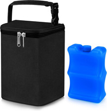Breastmilk Cooler Bag with Ice Pack, Baby Bottle Cooler Bags, Insulated Bottle C