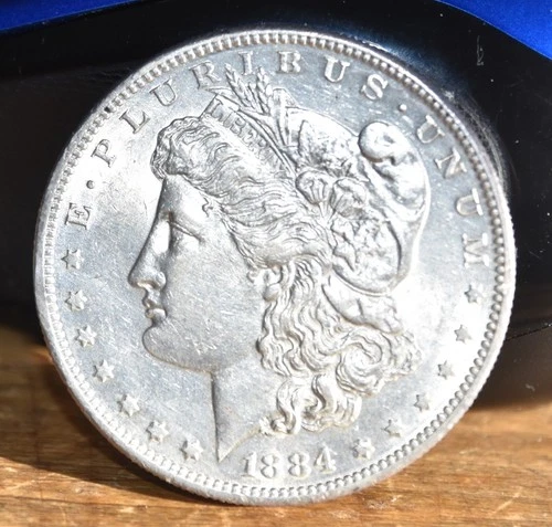 1884-S BU UNCIRCULATED MORGAN SILVER DOLLAR COIN AUTHENTIC U.S. MINT