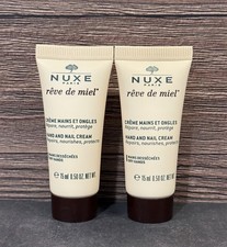 Nuxe Reve De Miel Hand And Nail Cream .50oz/15ml Bundle Lot Of 2