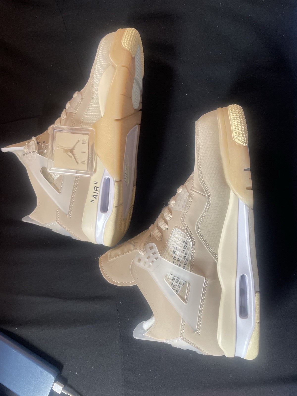 OFF WHITE X NIKE Nike Air Jordan 4 x Off White 'Sail' Sneakers UK7.5 US8.5