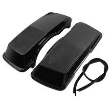 TCT-MOTORPARTS Vivid Black Hard One Size, Speaker Lids 3 for 93-13 Touring