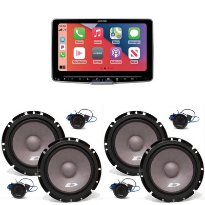 Alpine ILX-F509 Halo9 9'' Multimedia Receiver + 2 Pairs SXE-1751S Components