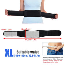 Magnetic Heating Lumbar Support Belt - Adjustable Back Brace for Lower Back Pain