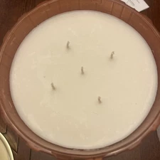 Slatkin & Co ROUND Elton John Candle NEW w/ LID 5 Wick Holiday Fall Thanksgiving