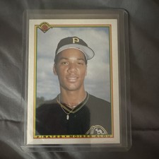 Bowman 1990 Moises Alou #178 Pittsburgh Pirates Baseball Card Rookie Base Set. rookie card picture
