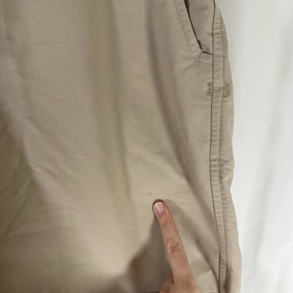 Pantalones Cortos de Golf Under Armour Para Hombre 38 Bolsillos Caqui Tostado Rendimiento Informal Verano Foto 4 de 4