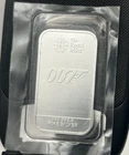 2021 The Royal Mint "007 NO TIME TO DIE" 1 oz Fine Silver .9999 Bar Sealed