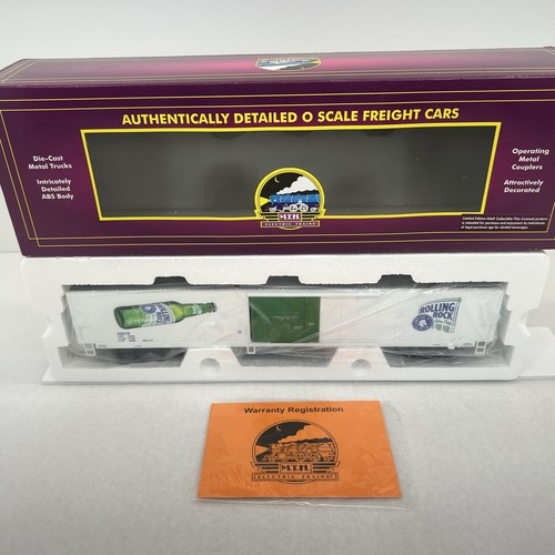 MTH Premier 20-94225 Rolling Rock Beer 60’ Reefer Car O Gauge New #33010 - Picture 6 of 10