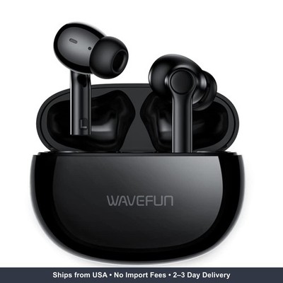 Star Bluetooth Headphones, Deep Bass Wireless Earbuds with 10mm Driver, AI ENC N