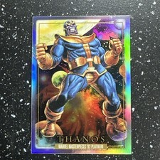 2024 Marvel Masterpieces '92 Platinum Thanos Rainbow Parallel #83