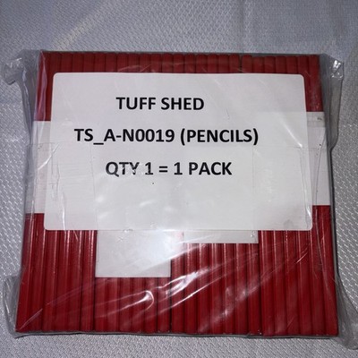 50 Tuff Shed Wooden Carpenter Pencil Flat Black Lead Construction Pencils Bulk