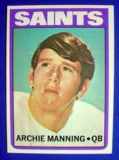 1972 Topps Archie Manning #55 RC Rookie Card EX+/NM. rookie card picture
