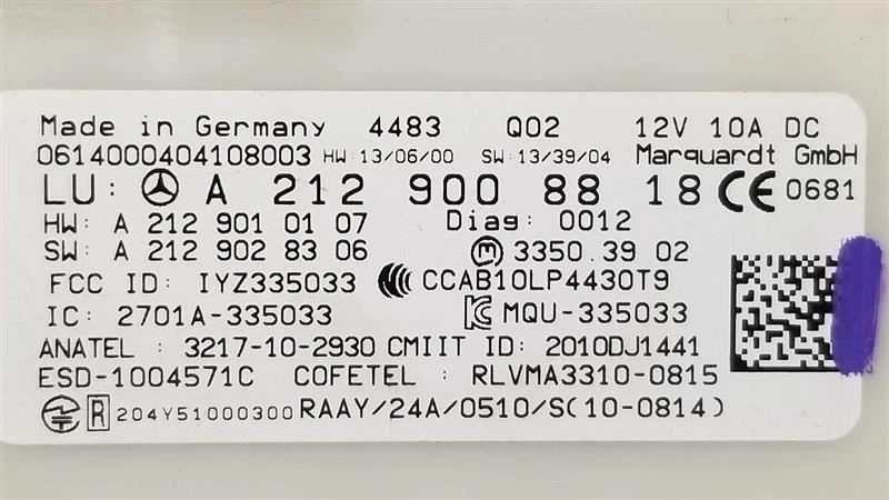 15 MERCEDES BENZ CLS63S 218 TIPO MULTIFUNCIÓN SIN LLAVE GO CONTROL2129008818 Foto 3 de 4