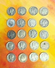 lot of 20 Liberty and Roosevelt dimes 90% silver in circulated condition