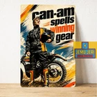 Can-Am Gear Vintage Motorcycle Metal Poster Tin Sign 20x30cm