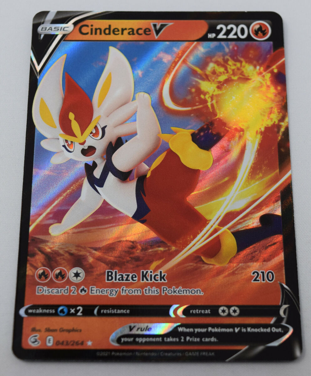 Pokemon TCG Fusion Strike Cinderace V Full Art 043/264 NM | eBay Pokemon TCG Fusion Strike Cinderace V Full Art 043/264 NM | eBay