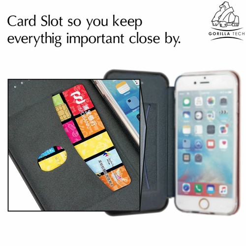 Flip Wallet Case For 15, 14, 13, 12, 11, XR XS Protective Ultra Slim Stand Cover - Picture 18 of 59