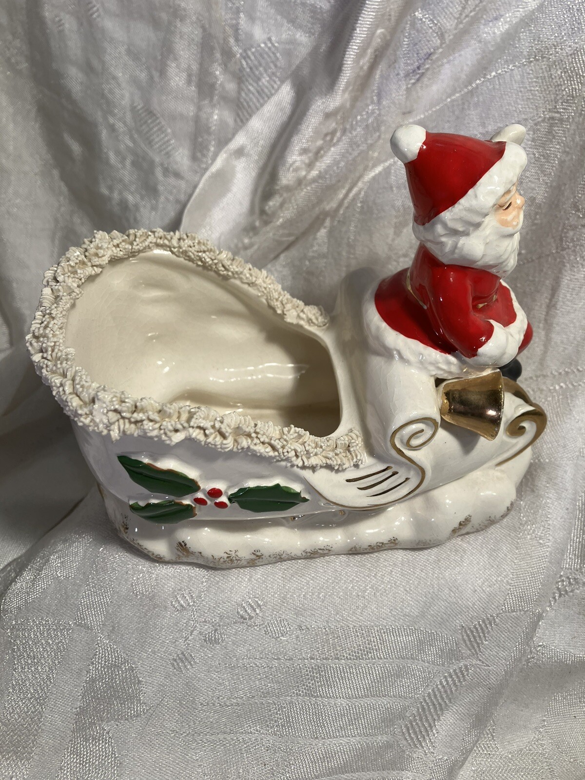 Vintage Napco 1956 Santa & 2 Reindeer Christmas Figurines eBay