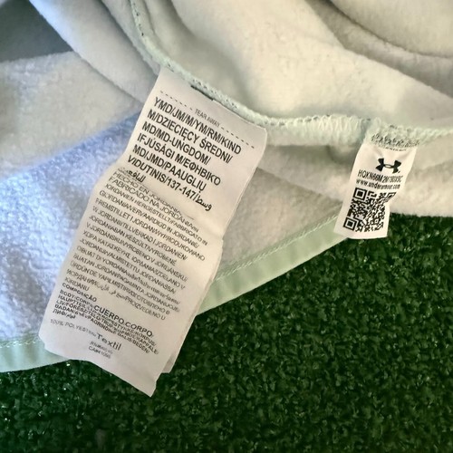 Under Armour All Over Print Kangaroo Pocket Mint Sweater Hoodie Youth Size M - Picture 6 of 12