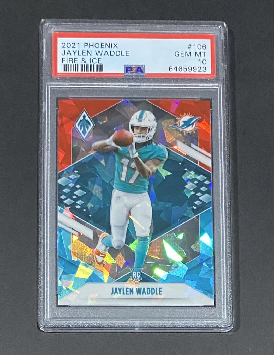 Jaylen Waddle Panini Phoenix #106 Fire & Ice