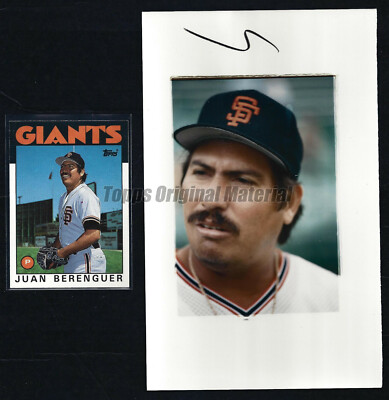 Juan Berenguer Giants 1986 Topps Traded Original Extra Photo 5x8 Vault Archives