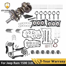 Engine Rebuild Kit Crankshaft Rods Timing For Jeep Ram 1500 3.0L V6 EcoDiesel