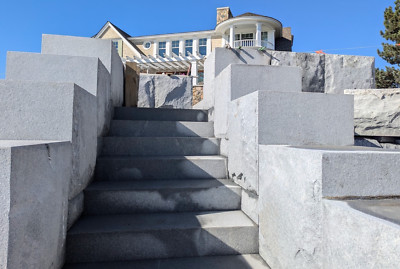 GRANITE Big Block Wall Stone~Small BOXED SAMPLE  For texture & Color