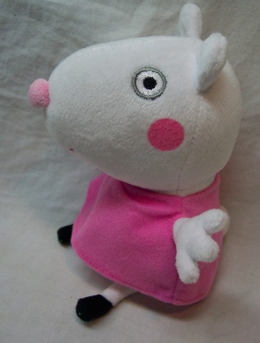 ty 2011 peppa pig nice soft suzy sheep 7" plush stuffed animal