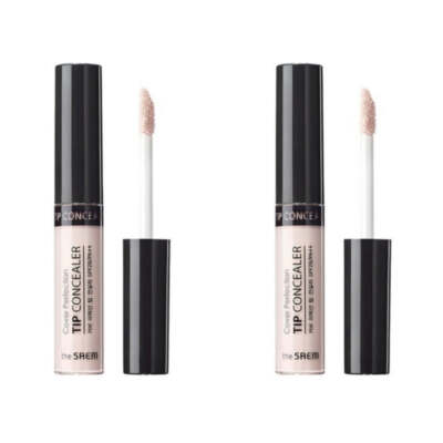 THE SAEM Cover Perfection Tip Concealer Brightener 6.5g*2Pcs - FREE SHIPPING