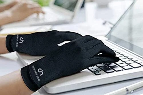 Arthritis Compression Gloves - Best Copper Gloves (1 Pair) for Rheumatoid Arthri - Picture 5 of 6