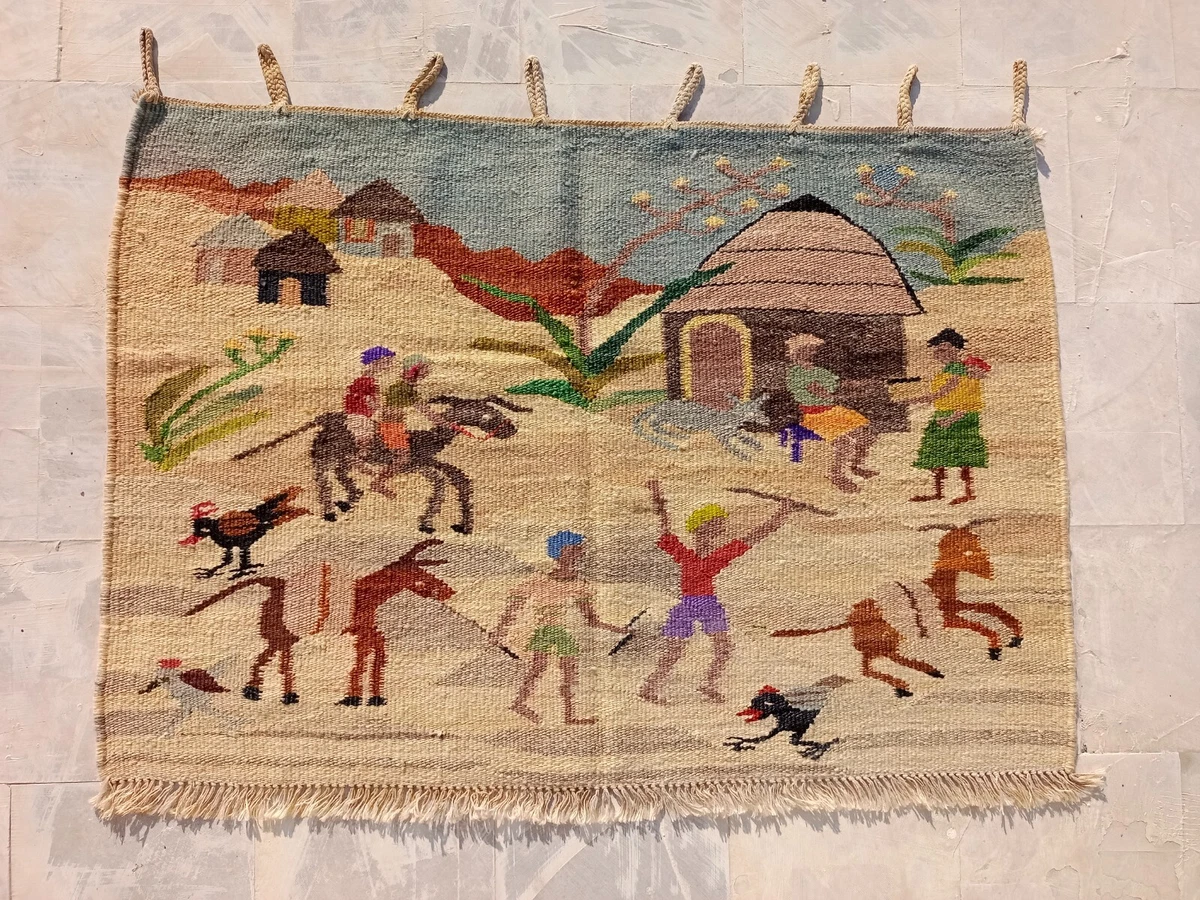 Hand woven tapestry wall hanging clearance