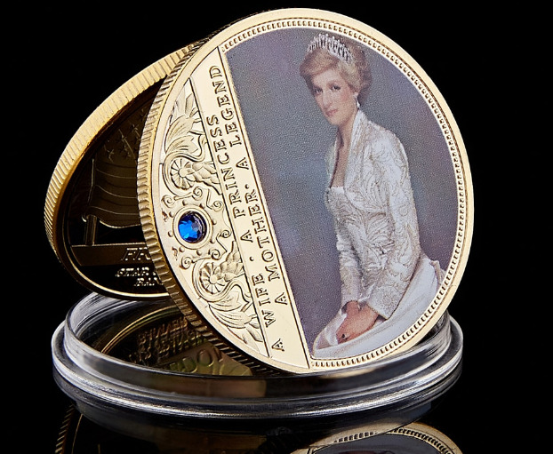 British Diana Princess Rose Coin Silver Gold Professional Commemorative Collect