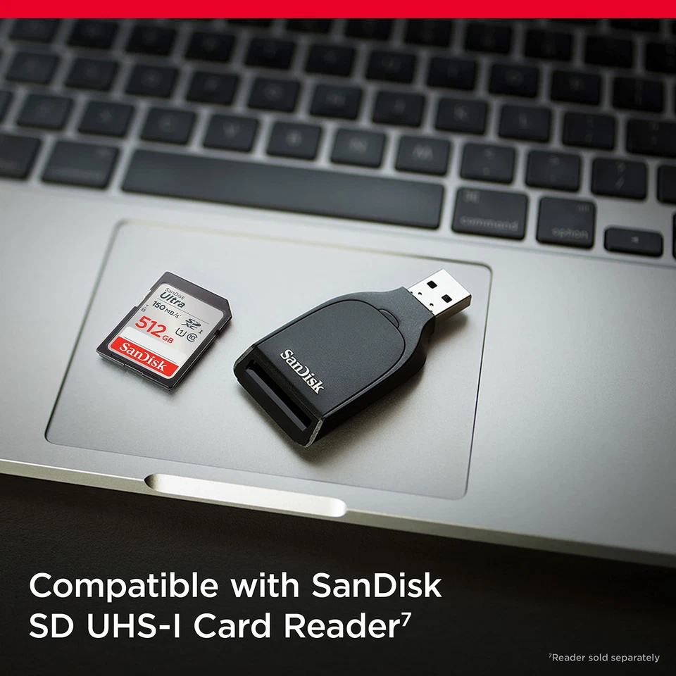 SanDisk Ultra 512GB SD Card 150MBs Full HD Video UHS Speed Class 1 - Image 3 of 4