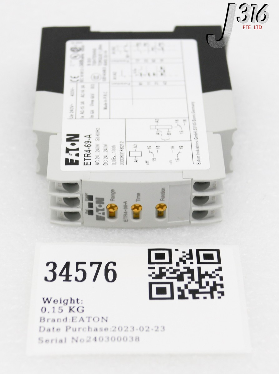 34576 EATON TIMING RELAY ETR4-69-A | eBay
