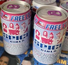 RARE COLLECTIBLE 2x Spice Girls SEALED Pepsi Cans Memorabilia Step To Me 1997