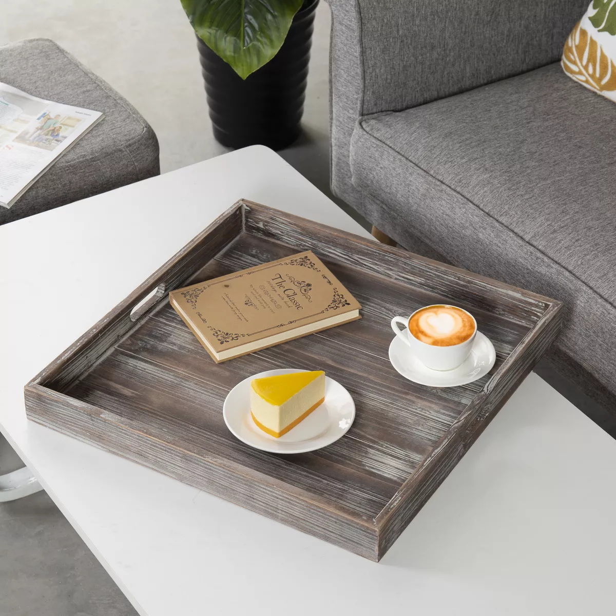Ottoman and tray sale