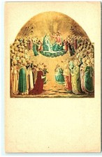 S01-7777, *INCORONAZIONE DELLA VERGINE, BEATO ANGELICO, **100-YEAR-OLD POSTCARD