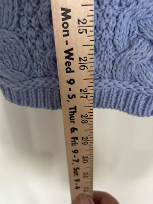 ★aran★ Aran Crafts Sz M Light Blue Cable Full Zip 100% Merino Wool NWT | eBay