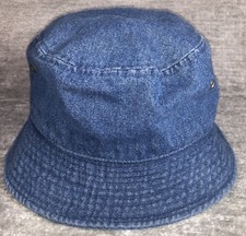 Newhattan Denim Bucket Hat Unisex Size S/M